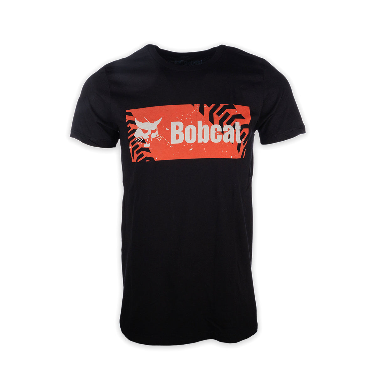 Bobcat - Tee - Black w/Orange Track Box - XVZ0257